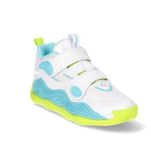 AND1 Kids White, Blue, and Green Sneakers